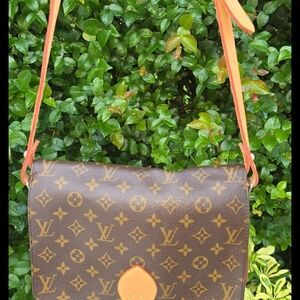 LOUIS VUITTON Cartouchiere Monogram PM Shoulder Bag Monogram canvas  authentic